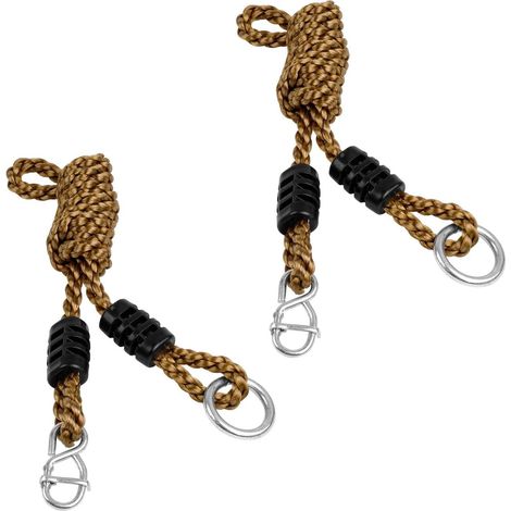 Corde Balancoire Exterieur, 2 Pièces Sangle Balancoire Arbre Réglables, 1.8m Corde Balancoire Résistante à l'usure, Peut Supporter 300 kg, pour Hamacs, Camping, Balançoires (1/4)