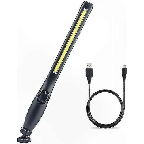 Wiederaufladbare LED-Arbeitsleuchte mit Magnetfuß, USB-Anschluss, 360°-Drehung, verstellbarer tragbarer Beleuchtung für Werkstatt, Garage, Außenbereich und Zuhause (1/5)