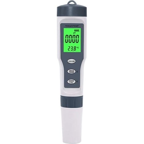 pH mètre numérique, Testeur de qualité l'eau 3 en 1 PH/TDS/Temp Moniteur LCD numérique EZ 9901 for piscines, Eau Potable, Aquariums (1/5)