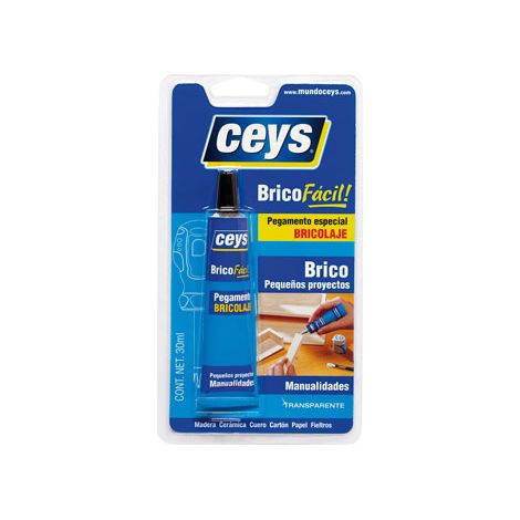 Adhésif Universel Bricofácil Ceys Polyvalent, Transparent, Prise Rapide - Ceys