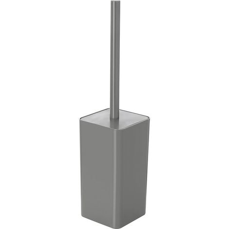 Porta scopino wc grigio completo di scopino con setole morbide Star (1/4)