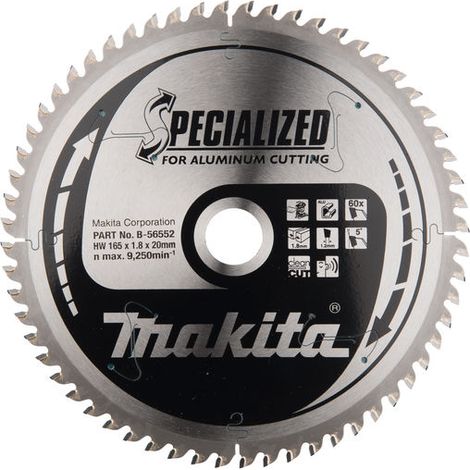 Makita SPECIALIZED Sägeblatt 165x20x60Z