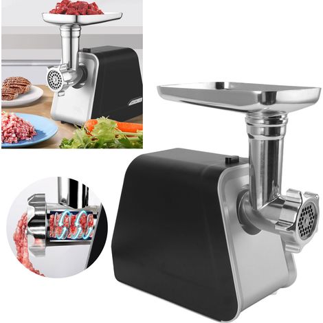 Dansong DSP elektrischer Fleischwolf für den Hausgebrauch, kleines Modell, Edelstahl, multifunktional, Fleischmischer, vollautomatischer Wurstfüller. (1/5)
