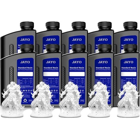 3D-Druckharz, hohe Präzision, schnelle Aushärtung, Standardweiß – 10 kg (1/2)