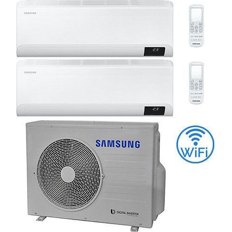 Climatizzatore Condizionatore Samsung CEBU R32 Wifi Dual Split Inverter 9000 + 12000 BTU con U.E. AJ052TXJ3KG/EU NOVITÁ Classe A+++/A++ (1/2)