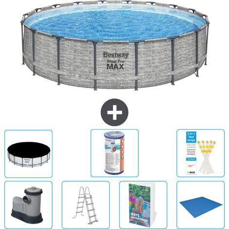 Bestway Steel Pro MAX Rund - 549x122 cm - 8-teilig S594