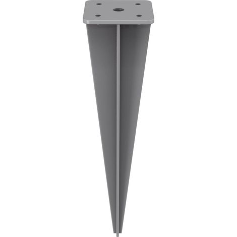 Songmics – Piquet pour poteau de store 46 x 11,5 x 11,5 cm – Fer traité électrostatique – Fixation solide – GSA001