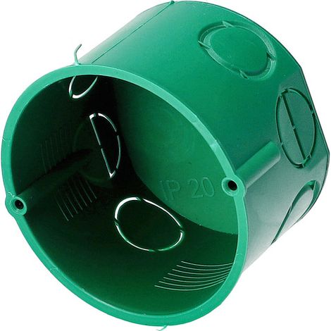 Boîte d’encastrement simple verte 60 mm sans vis EDO Technic