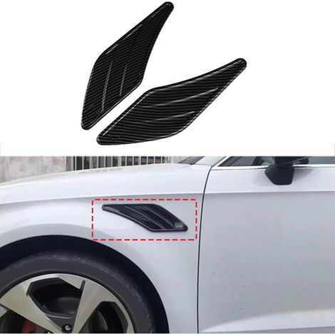 1 Paar Farbe: Carbonfaser-Optik Material: ABS Fahrzeugspoiler, Seitenschweller, Kotflügeleinheit (1/4)