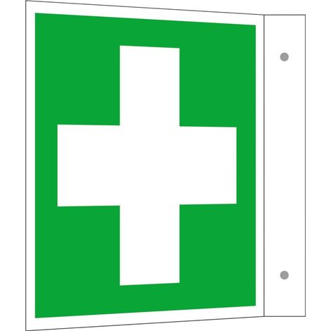 Rettungsschild Alu Erste Hilfe Fa. 200x200 (1/2)