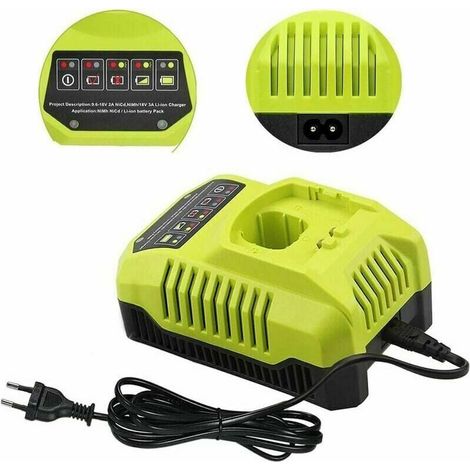 BCL14181H Replacement Battery Charger for Ryobi 18V 9.6V 12V 14.4V 18V NI-CD Ni-MH and Li-ion Battery Chargers (1/4)