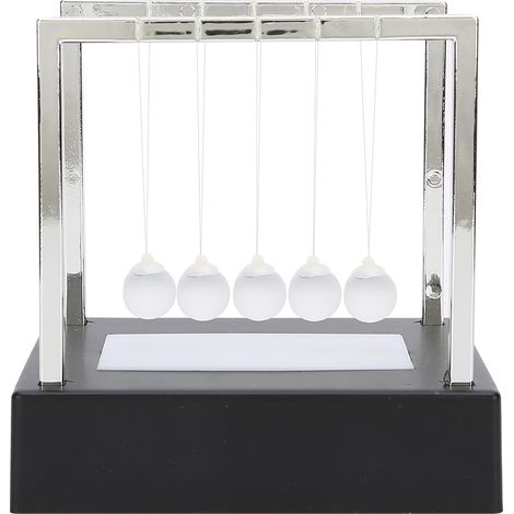 Dekoratives, glänzendes Pendelkugel-Lernspielzeug für Kinder, Geschenk, wissenschaftliches Instrument mit schwarzem Sockel (1/5)