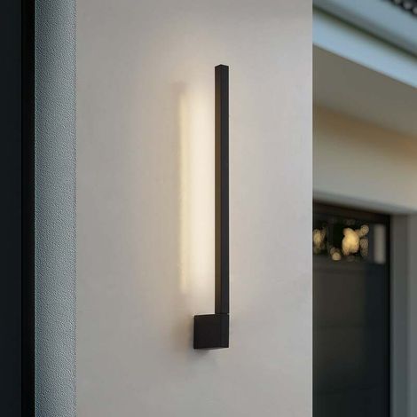[NEUWERTIG] B-Ware Lindby Wandleuchte Außen Neano LED Gartenlampe Lampe schwarz 60cm IP54 (1/2)