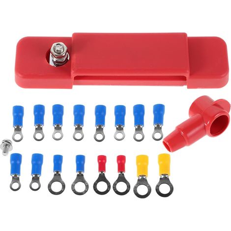 Bloc de Distribution Électrique avec Bornes à Vis Haute Efficacité 12 Voies Bornier en Laiton Nickelé Design Compact Gain de Place pour Yacht et Camping-car (1/5)