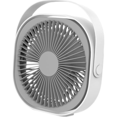 Mini ventilateur bureau portable à piles, ventilateur compact été maison bureau (1/5)