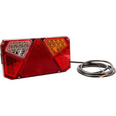 Feu arrière LED rectangle droit câblé UNIVERSEL LA40005 (1/5)