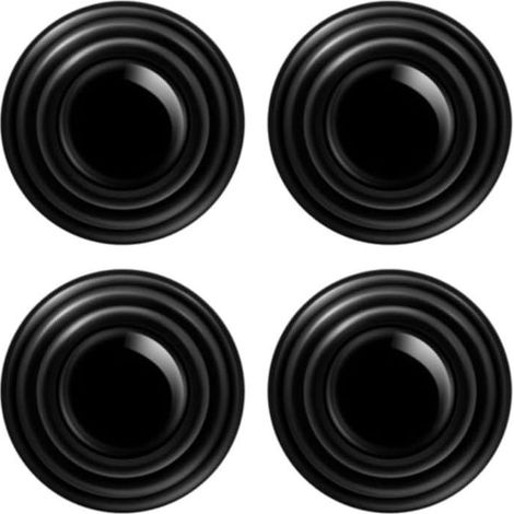 Lot de 8 joints d'isolation phonique pour portière de voiture, amortisseurs de chocs, pour réduire le bruit (noir, 27 × 10 mm) (1/4)