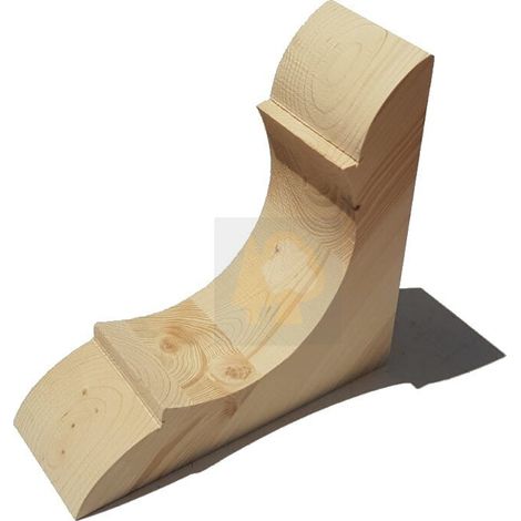 Capitello archetto in legno abete cm 25,5 x 25,5 x 8-10 per pergole gazebo dehor dimensione disponibile: 8 x 25,5 x 25,5 cm