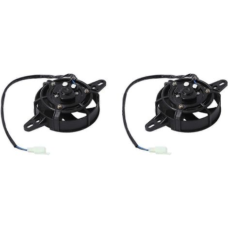 ventilateurs pour moto tout-terrain 250cc (compatibles KTM, Kawasaki, Honda, Suzuki, quad, motocross) - Ventilateur de refroidissement de radiateur
