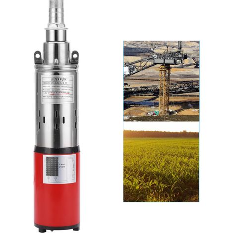 Hochdruck-Gleichstrom-Schraubenpumpe, solarbetrieben, rot, 24 V Gleichstrom (1/5)