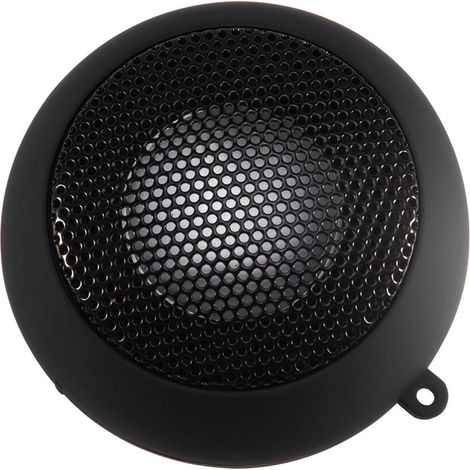 Mini haut-parleur portable de voyage 3,5 mm avec batterie intégrée pour téléphone portable, MP3 et PC (noir) (1/5)