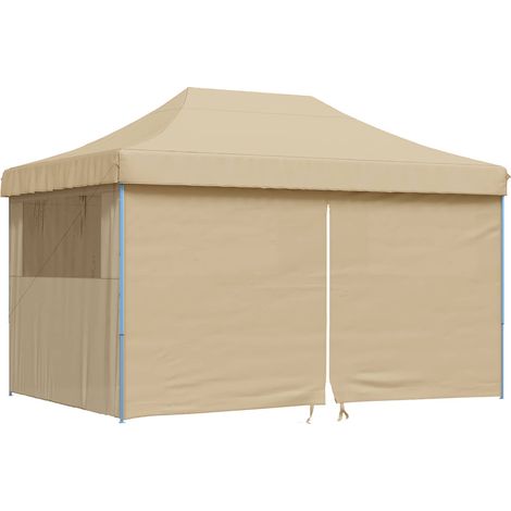 Carpa de Fiesta Beige 292 x 440 x 315 cm Tela Oxford vidaXL