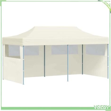 Tente de réception pliable - FAFEICY - 41582 - 3 x 6 m - Toit Oxford 100% imperméable - Structure acier thermolaqué (1/5)