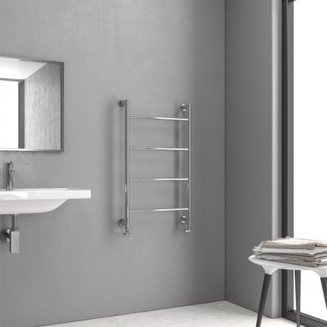 Radiateur sèche-serviette vertical DESIGN 6 9,3x56x90 cm en laiton chromé