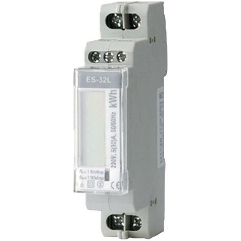 COMPTEUR D'ÉNERGIE MONOPHASÉ NUMÉRIQUE ENTES ES-32L 32 A EN CONFORMITÉ AVEC MID: NON (1/5)