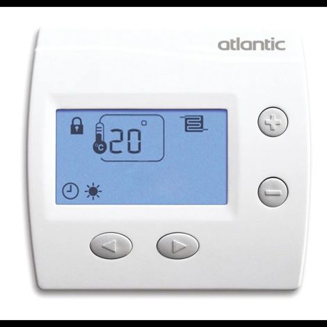 Atlantic – Thermostat fil pilote Digi Pilot 2 zones – Gestion chauffage électrique – Compatible logements neufs et réhabilitations lourdes