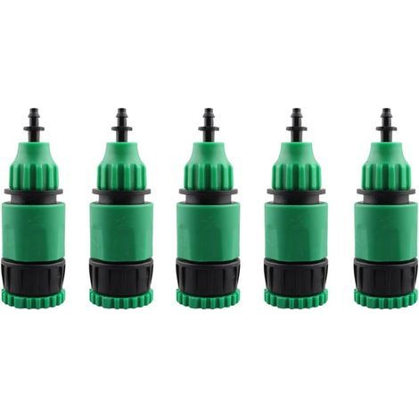 FITLAB-Kit de 5 raccords en T polyvalents 4/7mm et 8/11mm, connecteurs à barbelés et adaptateurs de robinet, accessoires d’irrigation de-jardin. (1/5)