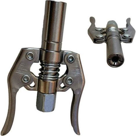TrAdE Shop Traesio - Ugello Accoppiatore Per Ingrassatore Pompa Grasso Autobloccante A Molla 07437 - (1/5)