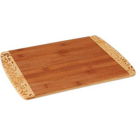 Tagliere da Cucina in Bamboo con Bordi Decorati 38 x 28 cm (1/2)