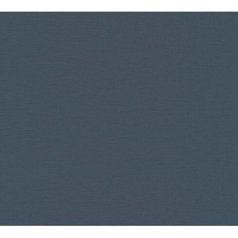 Papier peint uni bleu foncé pour salon Tapisserie textile bleue pétrole Papier peint intissé élégant idéal chambre et bureau (1/4)