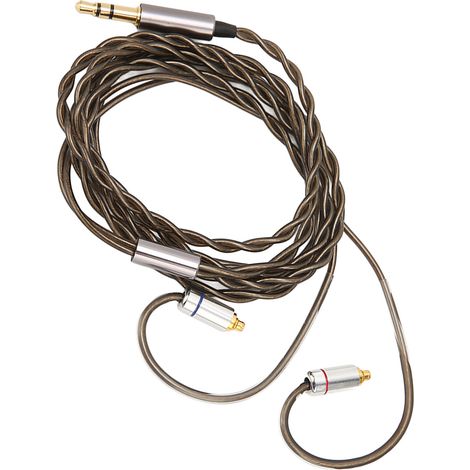 Câble MMCX pour écouteurs Sennheiser IE300, IE600 et IE900, prise jack 3,5 mm, âme en cuivre plaqué argent, longueur 1,2 m (3,9 pi). (1/5)