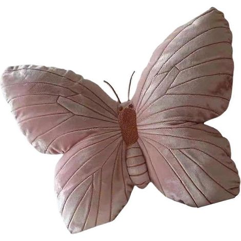 Coussin décoratif papillon en peluche pour canapé et chambre à coucher (1/5)