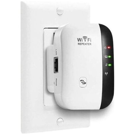 WLAN-Repeater/WLAN-Booster 2,4 GHz, 300 Mbit/s, drahtloser Netzwerkverstärker mit AP/RP- und WPS-Funktion, kompatibel mit allen Internet-Boxen