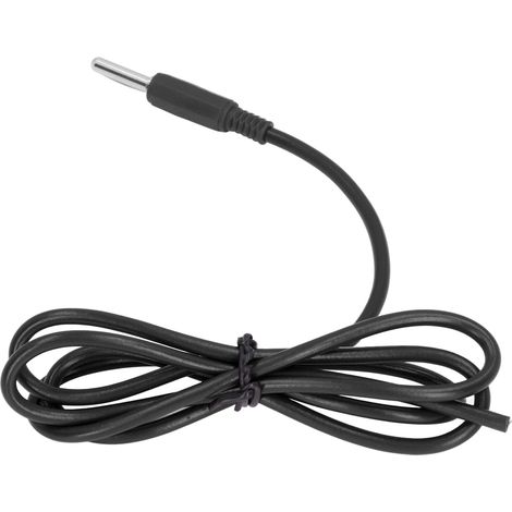 Lot de 2 fiches banane mâle mâle 4mm laiton PVC 32A 1000V avec câble 1mm² pour test électrique auto camion (1/5)