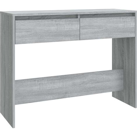 Maison Exclusive - Tavolo Consolle Grigio Sonoma 100x35x76,5 cm in Truciolato (1/5)