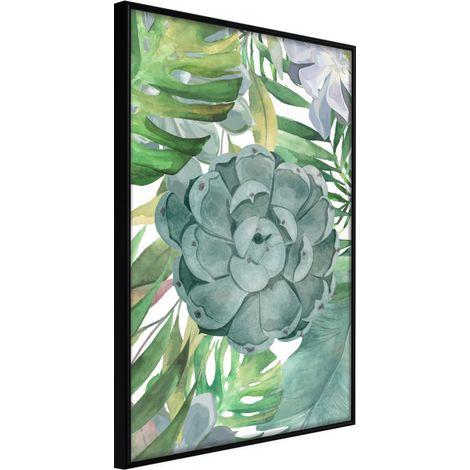 Affiche Murale Encadrée "So Green" 40 x 60 cm Noir