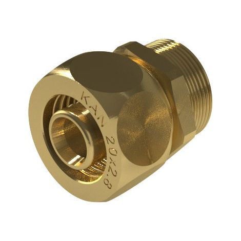 UltraLINE Messing-Schraubverbinder GZ - 25 G3/4" (1/4)