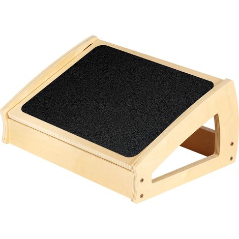 Repose-pieds en bois - Repose-pieds ergonomique sous le bureau -Hauteur réglable - Antidérapant - Pour le bureau - Amélioration de la posture assise - Jusqu'à 400 lbs (1/5)