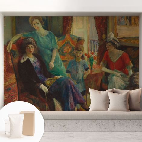 Carta Da Parati - Non Tessuto - Con Colla Inclusa - Per Interni - Ecologica - Con Ingresso - Soggiorno Eleganza classica 208x146 cm (1/5)