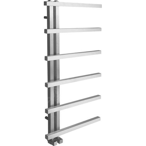 Radiateur de salle de bain SIERRA 500x1000mm, acier inoxydable mat (1/5)