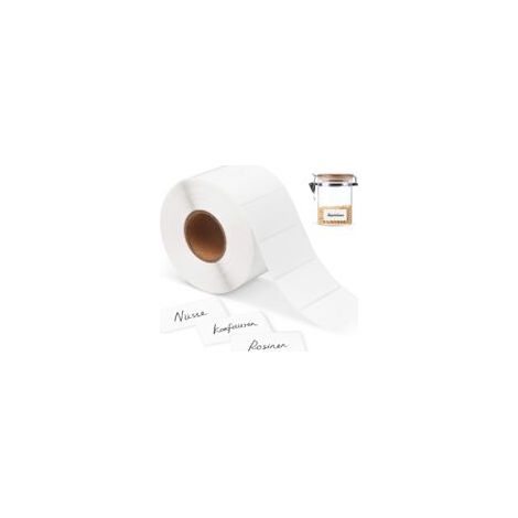 2000 etiquetas autoadhesivas blancas, etiquetas adhesivas blancas para cocina - Crezuo