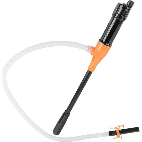 Pompe de transfert de carburant électrique Pompe de transfert de liquide portable alimentée par batterie Pompe à huile électrique Pompe à siphon Électrique Essence Gaz 2,6 L/min (1/5)