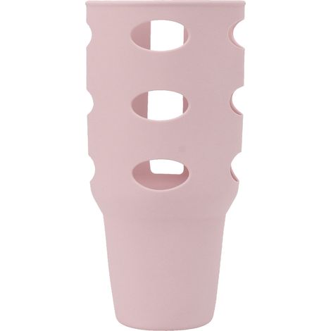 Manchon en Silicone Anti-Dérapant pour Tasse Isotherme 40oz, Protection Durable pour Maison et Voyage, Rose Clair (1/5)