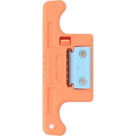 Pince à dénuder pour fibres optiques à 5 fils, outil de dénudage longitudinal pour câbles à fibres ruban de 1,9 à 3,0 mm, orange (1/5)