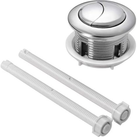 Poussoir Double Chasse D Eau Bouton 114Mm Double Chasse D Eau Remplacement Bouton Réservoir D Eau De Réparation Push Bouton avec Fil Diamètre (1/5)