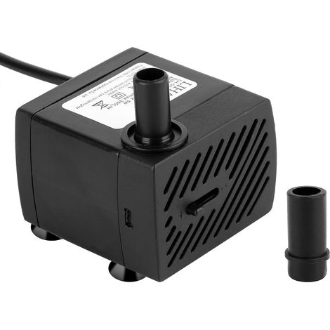 Mini pompe à eau 350 l/h 3,5 W pour jardin, fontaine, rocaille, aquarium, pompe à eau submersible, hauteur de refoulement maximale 0,85 m (1/5)